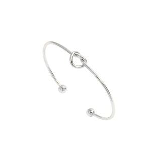 Silvertone Knot Bangle - NWT